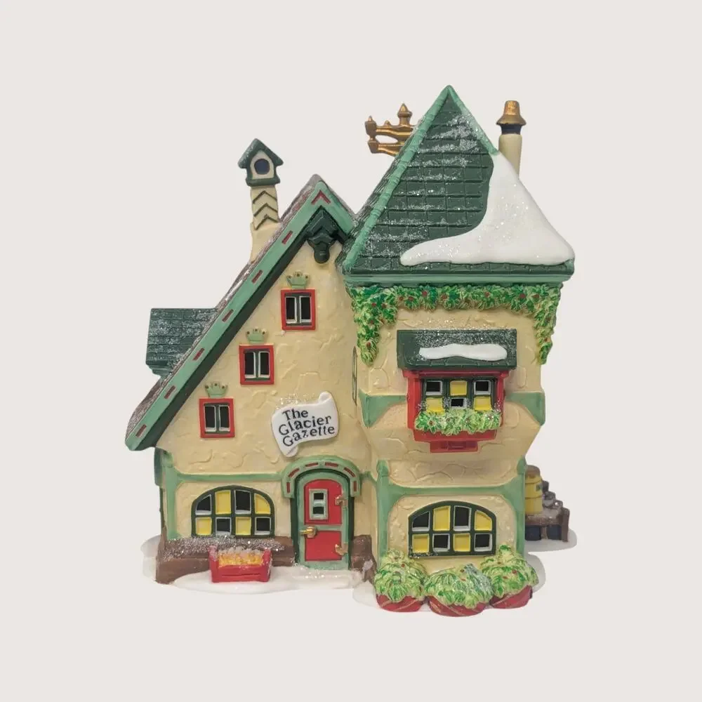 1997 Dept 56 North Pole Glacier Gazette Lighted Village Building